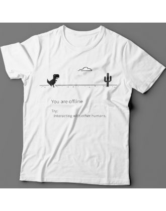 Прикольные футболки с надписью "You are offline" ("Вы в оффлайне")